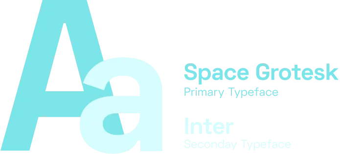 Typeface preview (Space Grotesk & Inter)